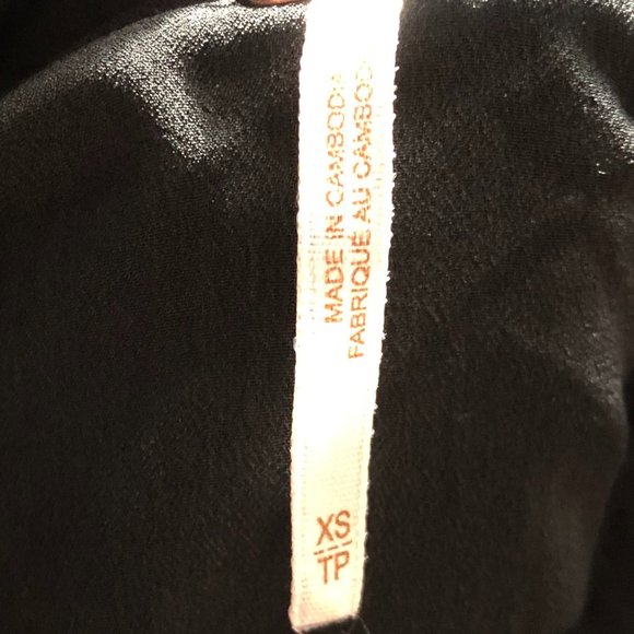 FREE PEOPLE LOVELY BLACK V NECK LACE MINI DRESS XS - Picture 6 of 11